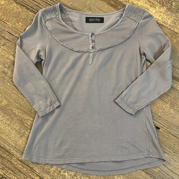 Zara Basics Smocked Blouse - Picture 4 of 8